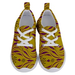  Folk Flowers Print Floral Pattern Ethnic Art Running Shoes by Eskimos