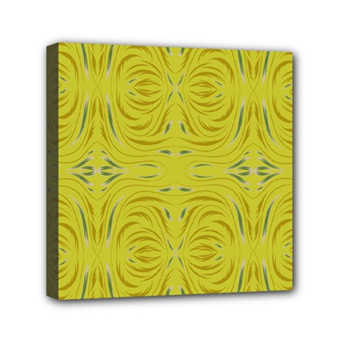 Folk Flowers Print Floral Pattern Ethnic Art Mini Canvas 6  X 6  (stretched) by Eskimos