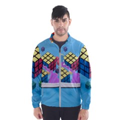 Floating-cubes-on-blue Backgrounderaser 20220422 203144521 Backgrounderaser 20220422 203216276 Men s Windbreaker