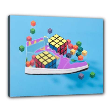 Floating-cubes-on-blue Backgrounderaser 20220422 203144521 Backgrounderaser 20220422 203216276 Canvas 20  X 16  (stretched)