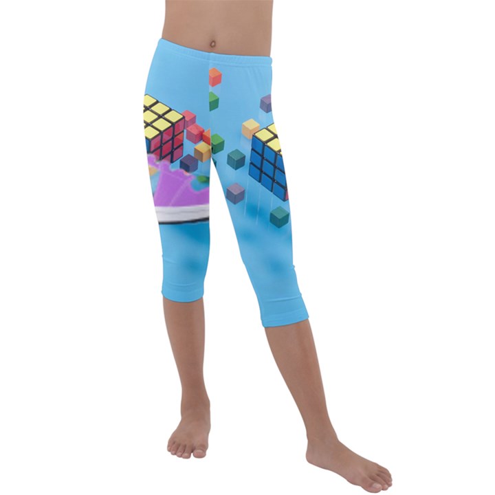 Floating-cubes-on-blue Backgrounderaser 20220422 203144521 Backgrounderaser 20220422 203216276 Kids  Lightweight Velour Capri Leggings 