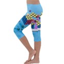 Floating-cubes-on-blue Backgrounderaser 20220422 203144521 Backgrounderaser 20220422 203216276 Kids  Lightweight Velour Capri Leggings  View2