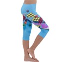 Floating-cubes-on-blue Backgrounderaser 20220422 203144521 Backgrounderaser 20220422 203216276 Kids  Lightweight Velour Capri Leggings  View3