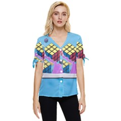 Floating-cubes-on-blue Backgrounderaser 20220422 203144521 Backgrounderaser 20220422 203216276 Bow Sleeve Button Up Top