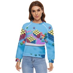 Floating-cubes-on-blue Backgrounderaser 20220422 203144521 Backgrounderaser 20220422 203216276 Women s Long Sleeve Raglan Tee