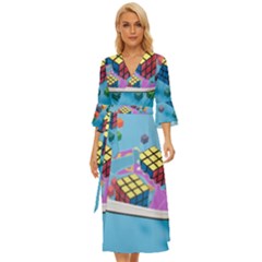 Neice e Beazz Dmc22 Collection Midsummer Wrap Dress by marthatravis1968