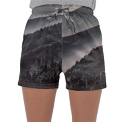 Olympus Mount National Park, Greece Sleepwear Shorts by dflcprints