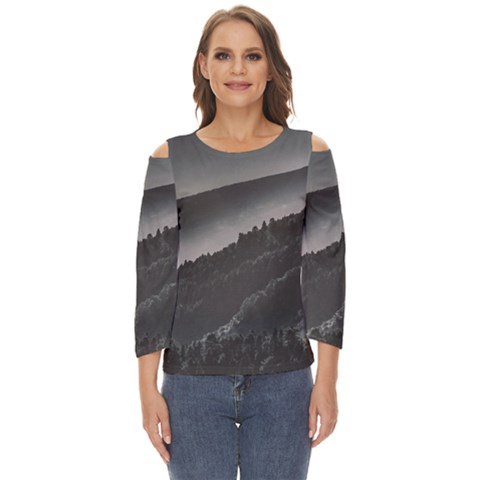 Olympus Mount National Park, Greece Cut Out Wide Sleeve Top by dflcprints