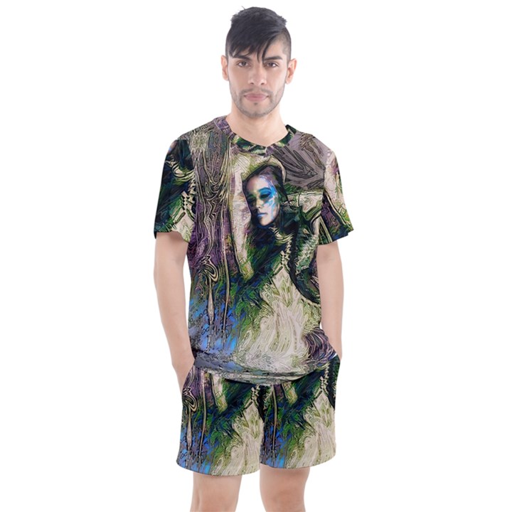 My Mucha Moment Men s Mesh Tee and Shorts Set