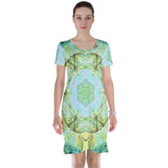 Green Marble Short Sleeve Nightdress