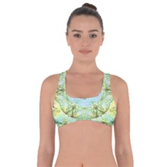 Green Marble Got No Strings Sports Bra by 3cl3ctix