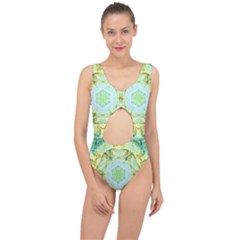 Green Marble Center Cut Out Swimsuit by 3cl3ctix