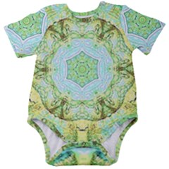 Green Marble Baby Short Sleeve Onesie Bodysuit by 3cl3ctix