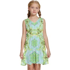 Green Marble Kids  Sleeveless Tiered Mini Dress