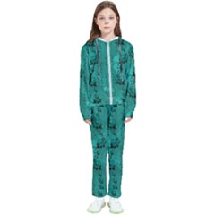 Vintage Rose Buds  Blooming In Color Decorative Kids  Tracksuit by pepitasart