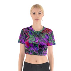 Neon Aquarium Cotton Crop Top by MRNStudios