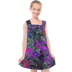 Neon Aquarium Kids  Cross Back Dress by MRNStudios