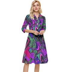 Neon Aquarium Classy Knee Length Dress