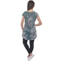 Seaweed Mandala Cap Sleeve High Low Top View2