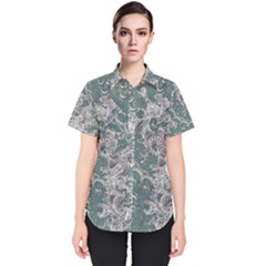 Seaweed Mandala Women s Short Sleeve Shirt