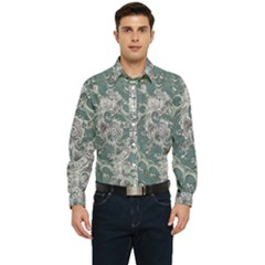 Seaweed Mandala Men s Long Sleeve  Shirt by MRNStudios