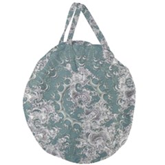 Seaweed Mandala Giant Round Zipper Tote by MRNStudios