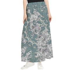 Seaweed Mandala Maxi Chiffon Skirt by MRNStudios