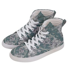 Seaweed Mandala Women s Hi-top Skate Sneakers by MRNStudios