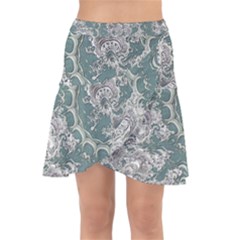 Seaweed Mandala Wrap Front Skirt by MRNStudios