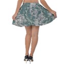 Seaweed Mandala Velvet Skater Skirt View2