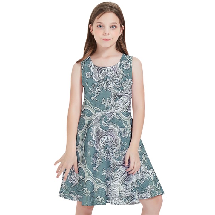 Seaweed Mandala Kids  Skater Dress