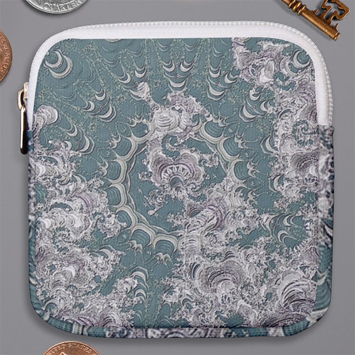 Seaweed Mandala Mini Square Pouch