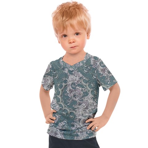 Seaweed Mandala Kids  Sports Tee by MRNStudios