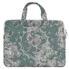 Seaweed Mandala Macbook Pro13  Double Pocket Laptop Bag by MRNStudios