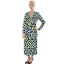 Digital Animal  Print Velvet Maxi Wrap Dress View1