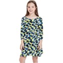 Digital Animal  Print Kids  Quarter Sleeve Skater Dress View1