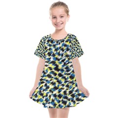 Digital Animal  Print Kids  Smock Dress