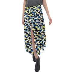 Digital Animal  Print Velour Split Maxi Skirt by Sparkle