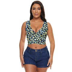 Digital Animal  Print Women s Sleeveless Wrap Top by Sparkle