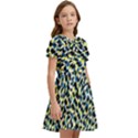 Digital Animal  Print Kids  Bow Tie Puff Sleeve Dress View2