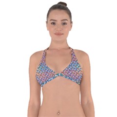 Colorful Flowers Halter Neck Bikini Top by Sparkle