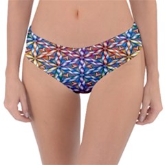 Colorful Flowers Reversible Classic Bikini Bottoms by Sparkle