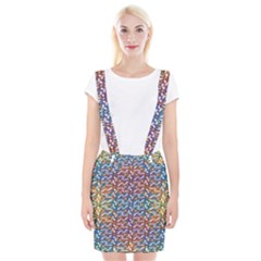 Colorful Flowers Braces Suspender Skirt by Sparkle