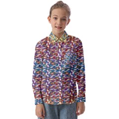 Colorful Flowers Kids  Long Sleeve Shirt