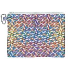 Colorful Flowers Canvas Cosmetic Bag (xxl) by Sparkle