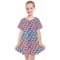 Colorful Flowers Kids  Smock Dress by Sparkle