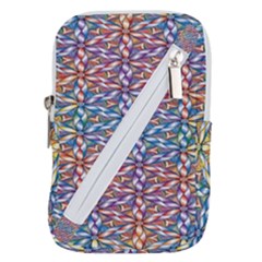 Colorful Flowers Belt Pouch Bag (large) by Sparkle