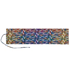 Colorful Flowers Roll Up Canvas Pencil Holder (l) by Sparkle