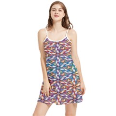 Colorful Flowers Summer Frill Dress by Sparkle