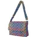 Colorful Flowers Full Print Messenger Bag (L) View1